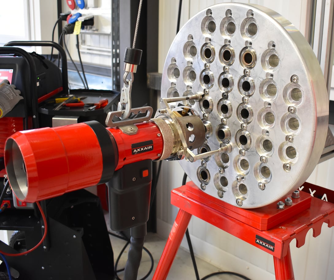 AXXAIR Orbital Welding for Tube to Tube Sheet Applications